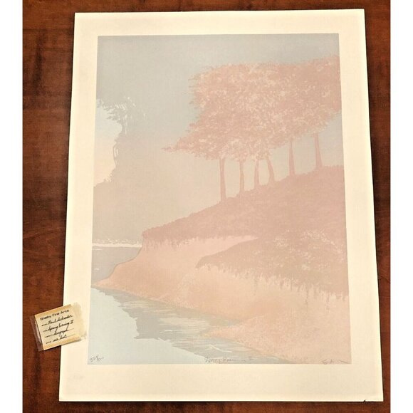 17.5"x23" Ltd Ed Signed Numbered Seriograph SPRING EVENING II by PAUL SCHRODER - Picture 1 of 8